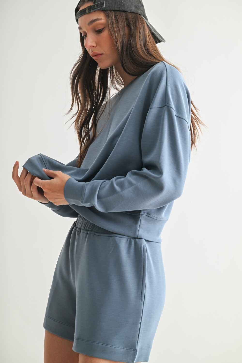 MONO B LAGUNA DROPPED SHOULDER SWEATSHIRT