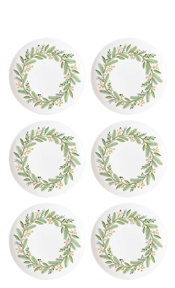 Mary Square Dinner Plate Wreath Set of 6