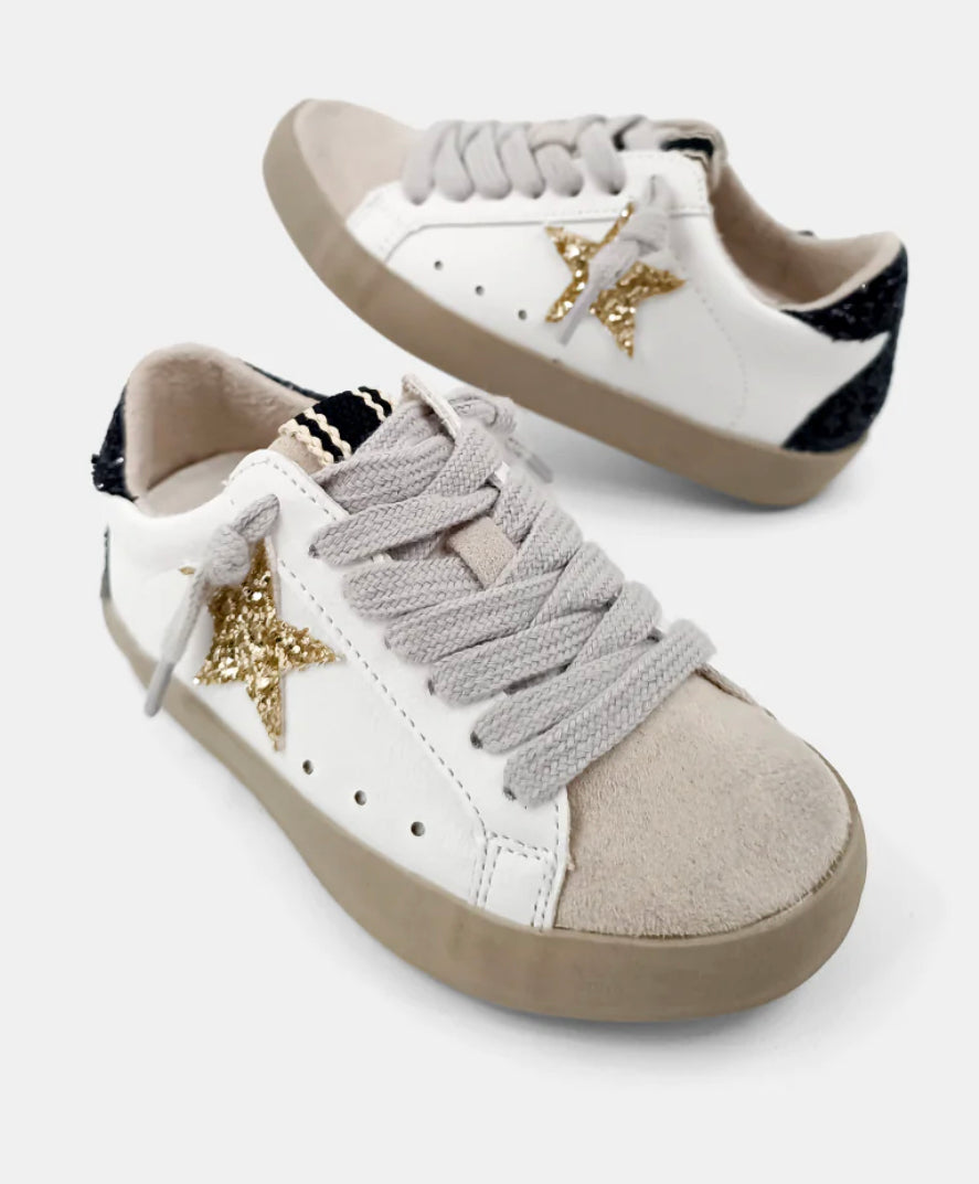 SHUSHOP Pamela gold star sneakers Adult and Toddler