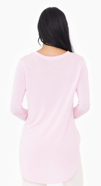 Long Sleeve Flow Top w/ Side Slits multiple colors