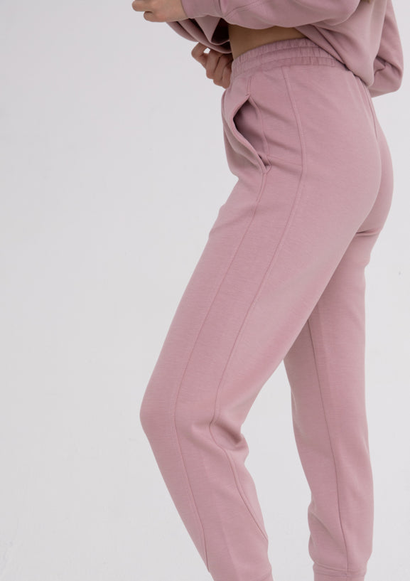 Mono B Butter Elevated Soft Contrast Seam Joggers