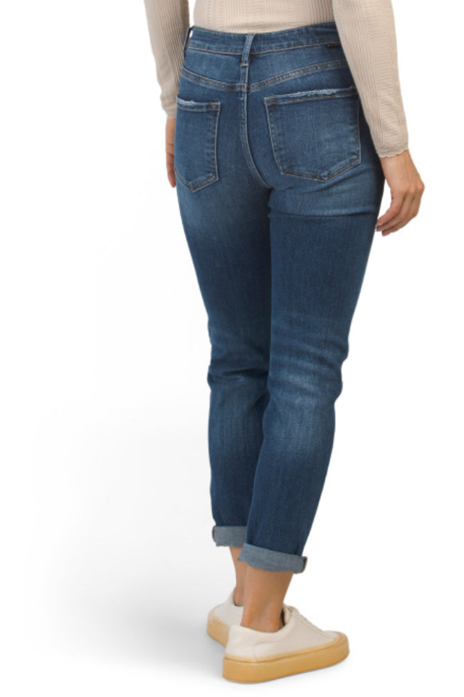 RISEN
High Rise Slim Straight Jeans