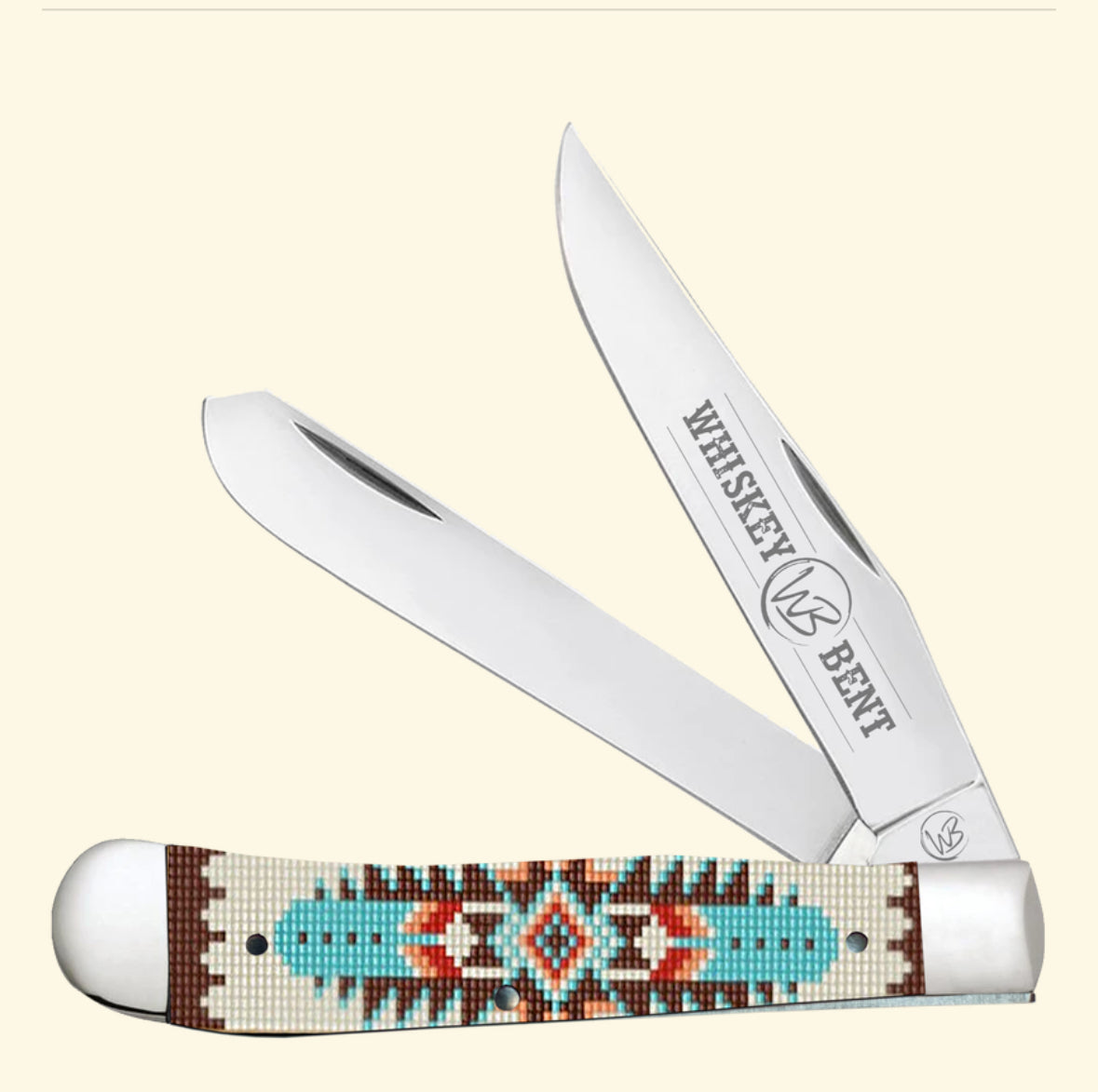 Whiskey Ranch TURQUOISE BEAD Knife