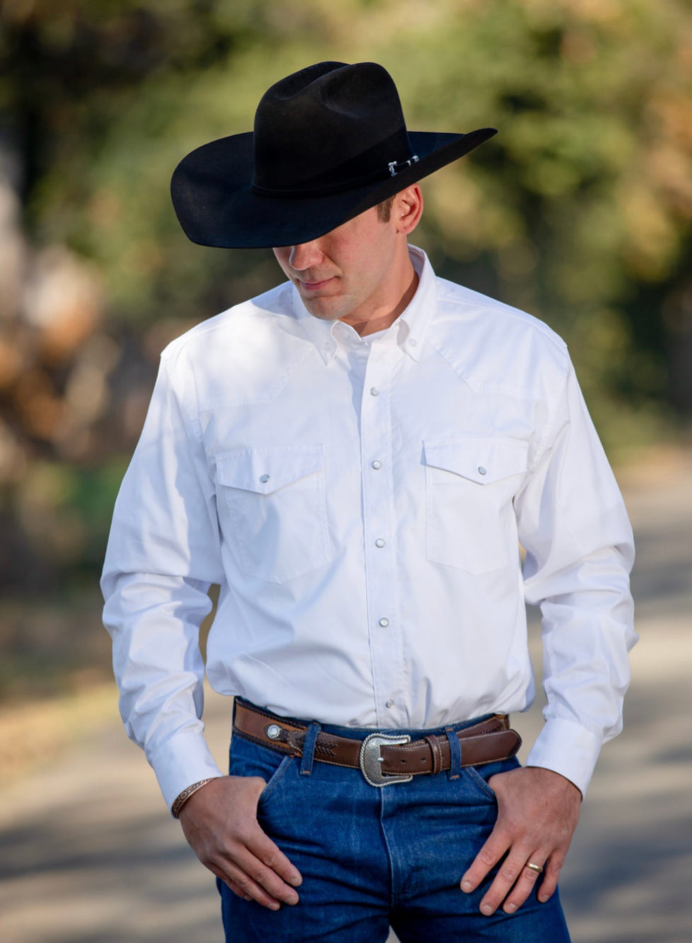 Wyoming Traders  Men’s Oxford Pearlsnap Shirt