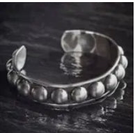 Sterling Silver Bead Cuff