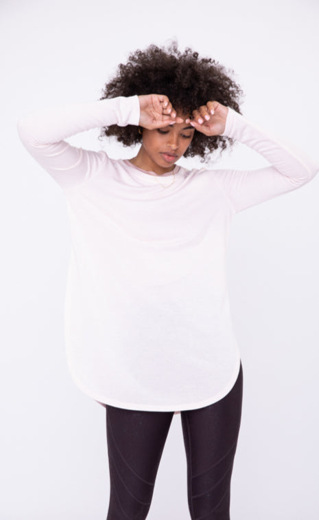 Long Sleeve Flow Top w/ Side Slits multiple colors
