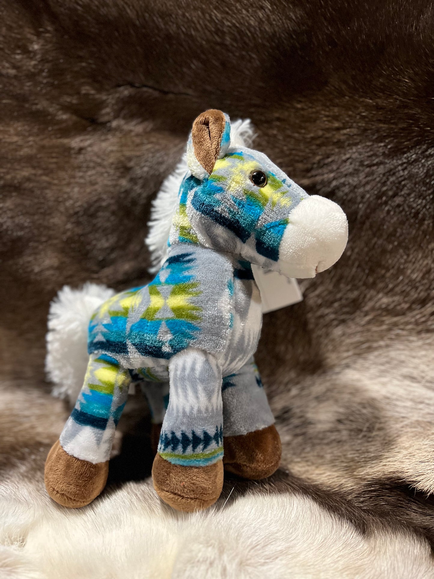 Mini Aztec plush stuffed horse