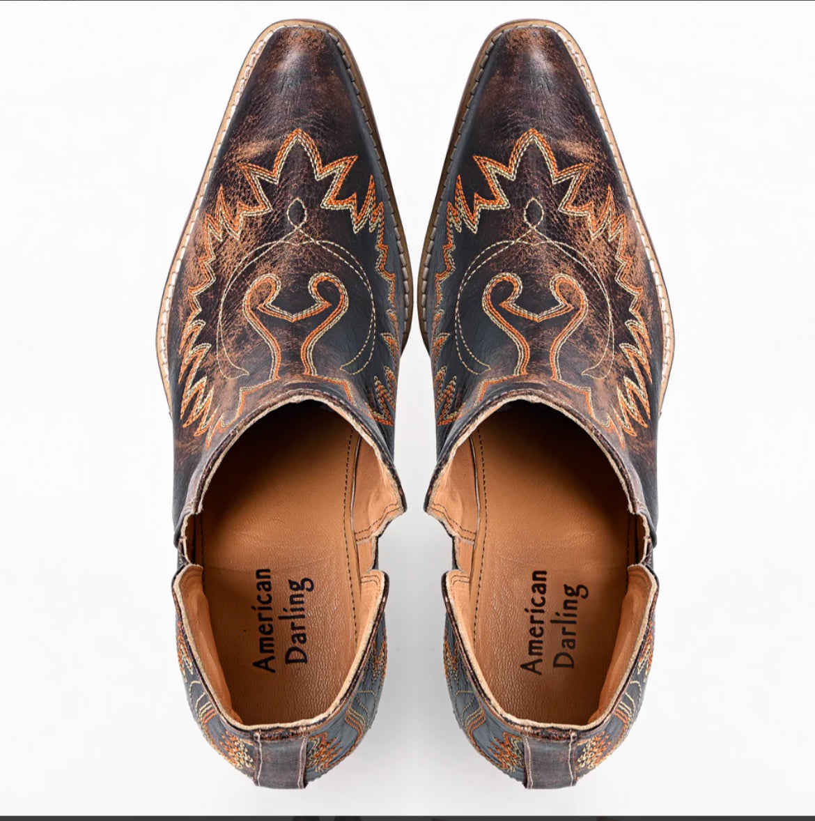 American Darling genuine, leather booties