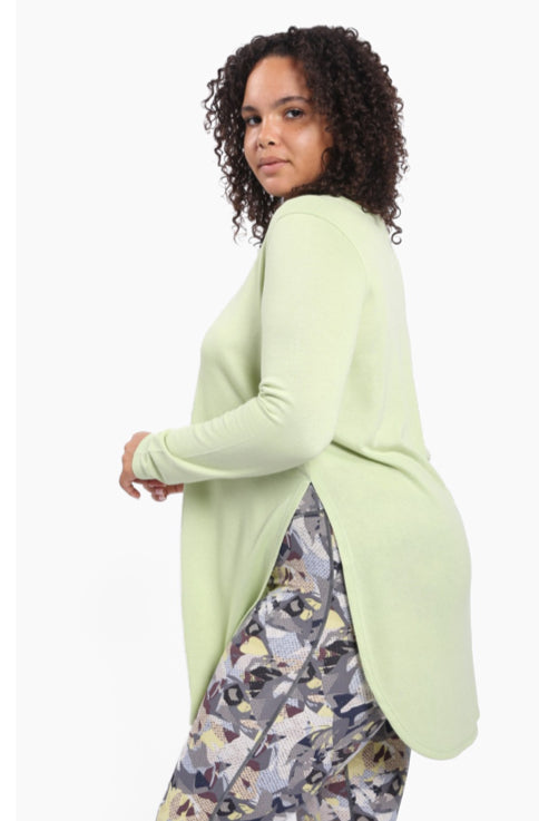 Long Sleeve Flow Top w/ Side Slits multiple colors