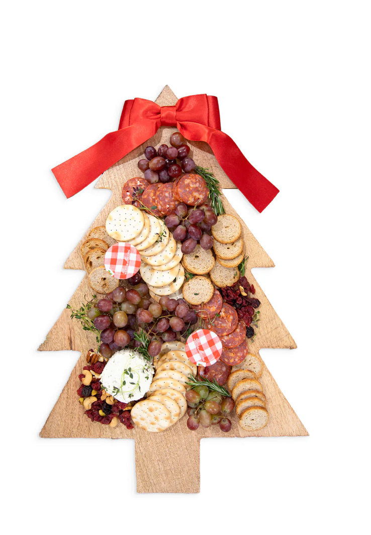 Mary Square Wood Serving Board | Christmas Tree