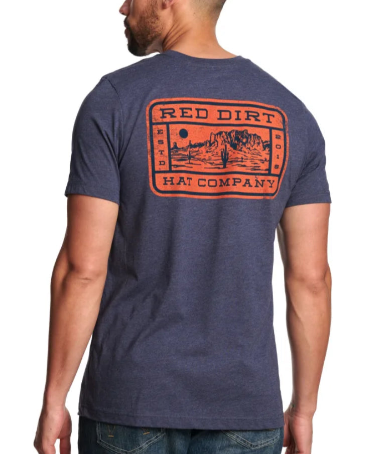 Red Dirt Men's Navy Mesa Logo T-Shirt