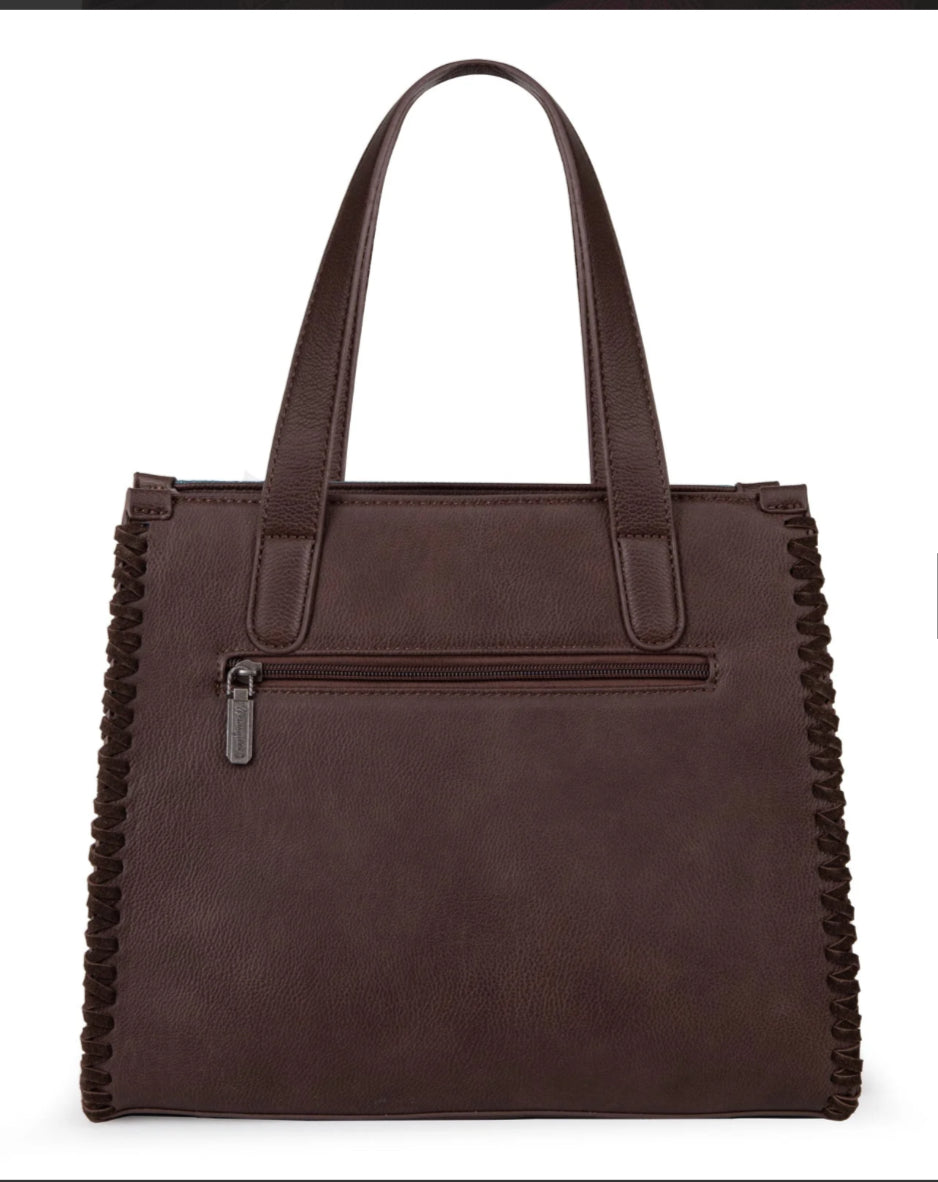 Wrangler VINTAGE RETRO COWBOY COOL PRINT SATCHEL/CROSSBODY