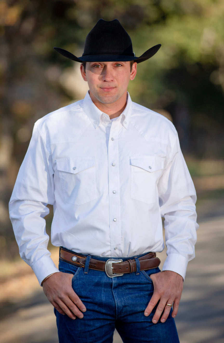 Wyoming Traders  Men’s Oxford Pearlsnap Shirt