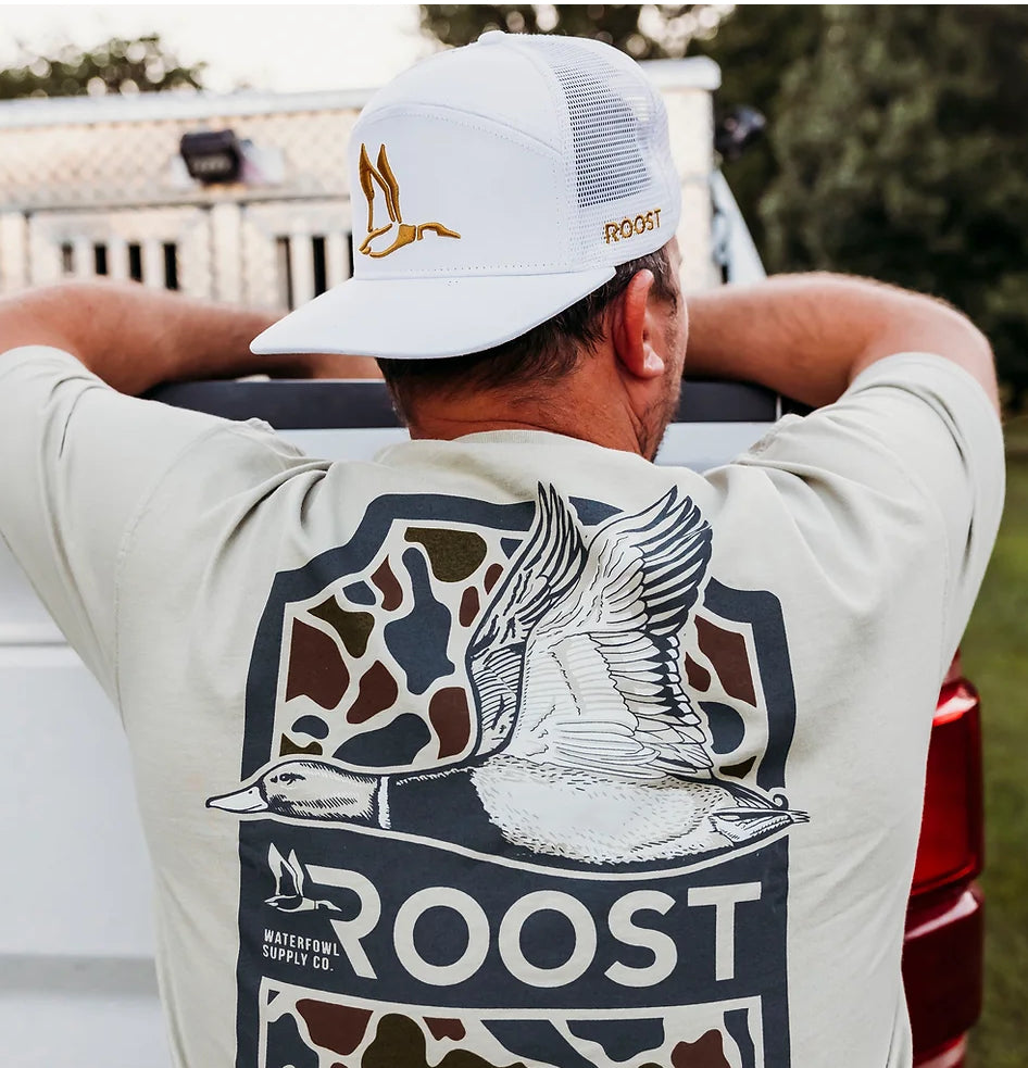 Youth Roost Camo Shield long sleeve or short