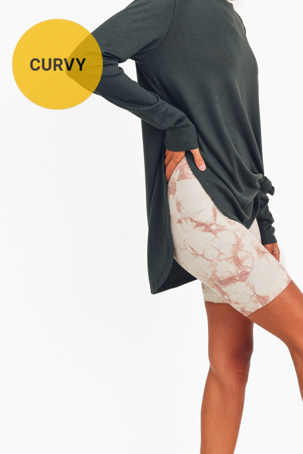 Long Sleeve Flow Top w/ Side Slits multiple colors