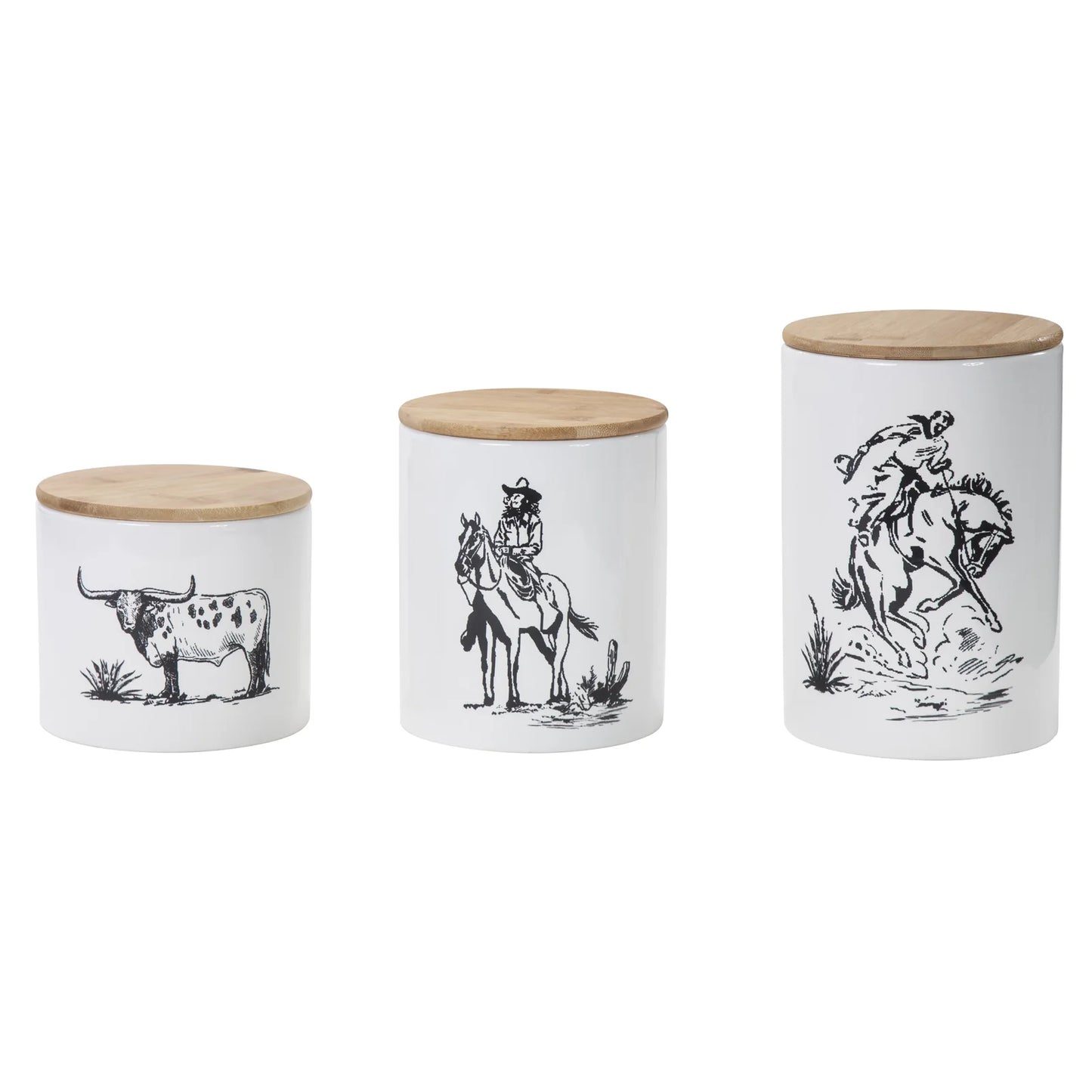 Canisters 3pc Ranch Life Set