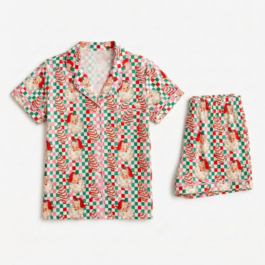 Howdy Hanny Checkered Christmas Pj's