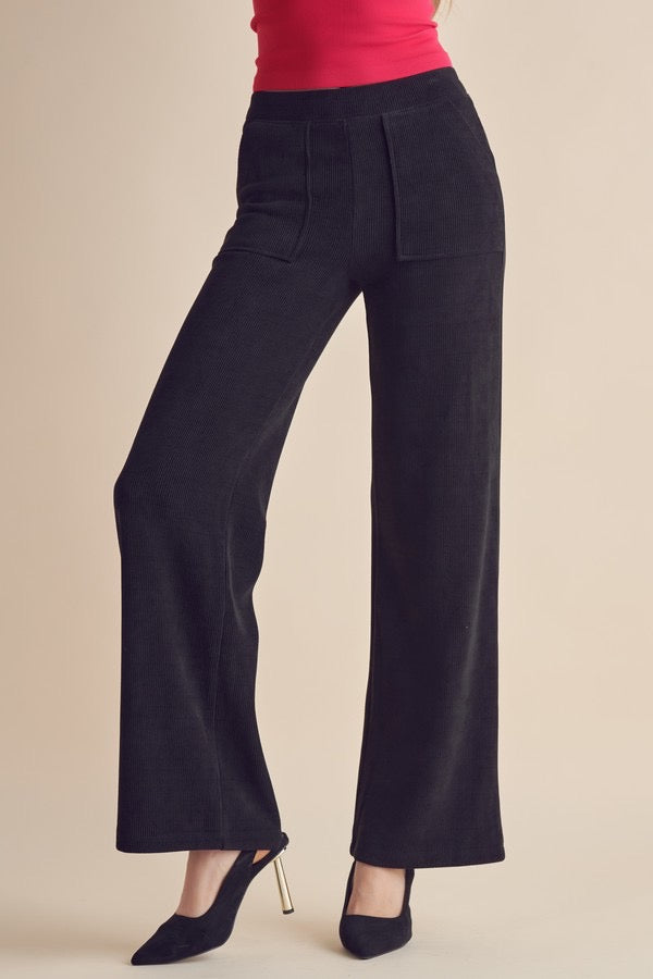 LY Women’s Wide-Leg Corduroy Pants