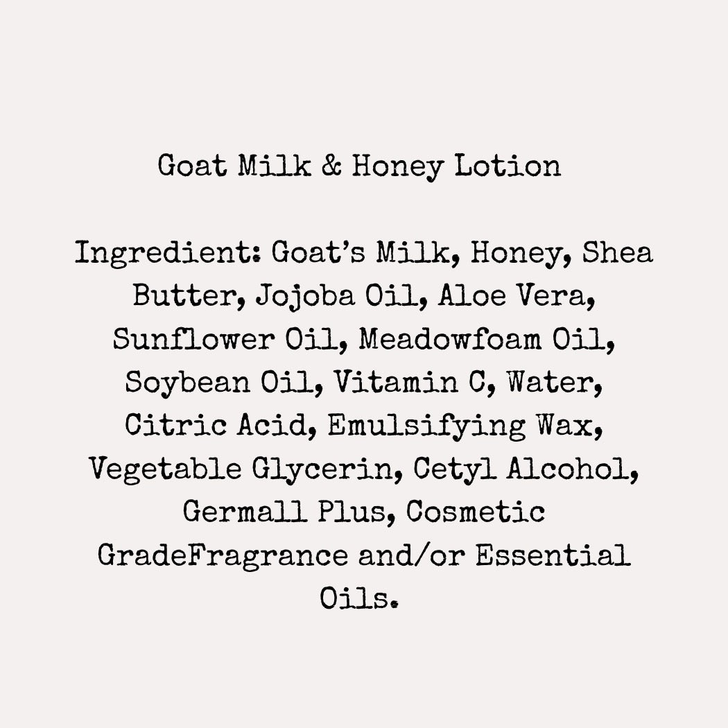 Goat Milk & Honey Lotion For Men
