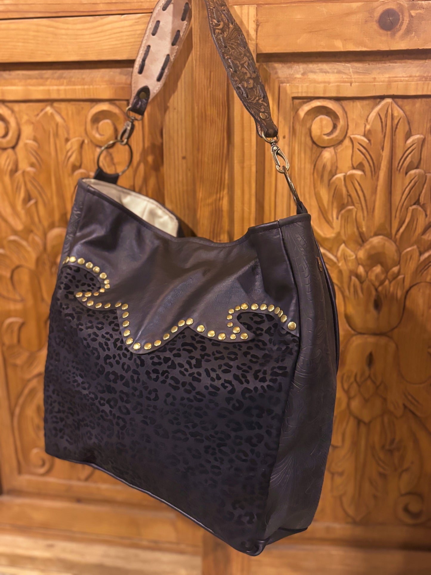 Keep it Gypsy Black Leopard Totes