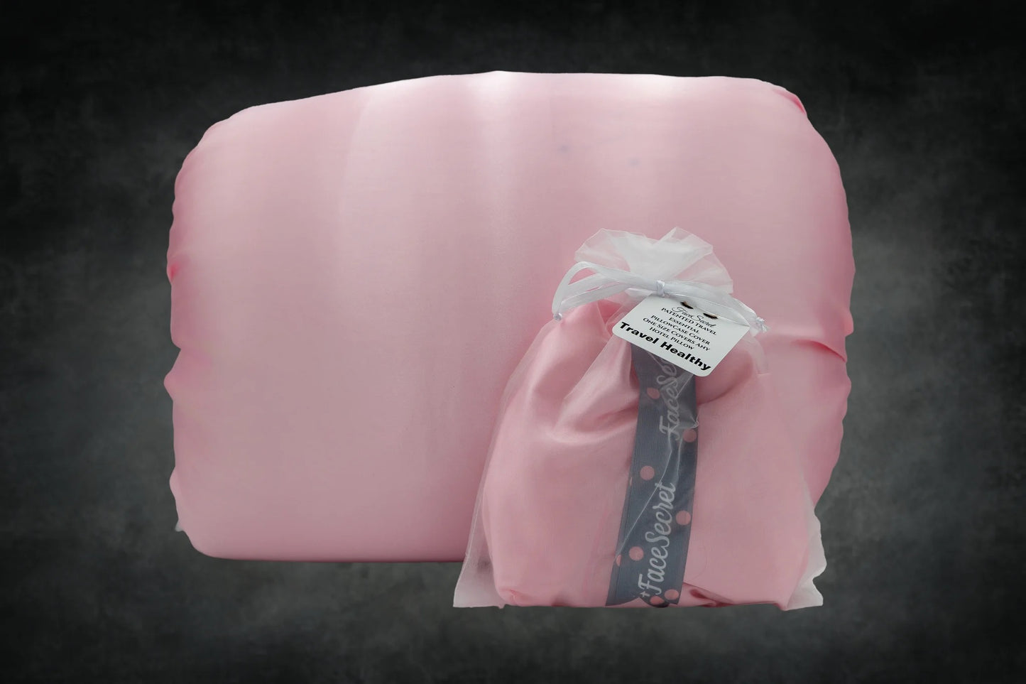Satin Pink Travel SlipOver PillowCase