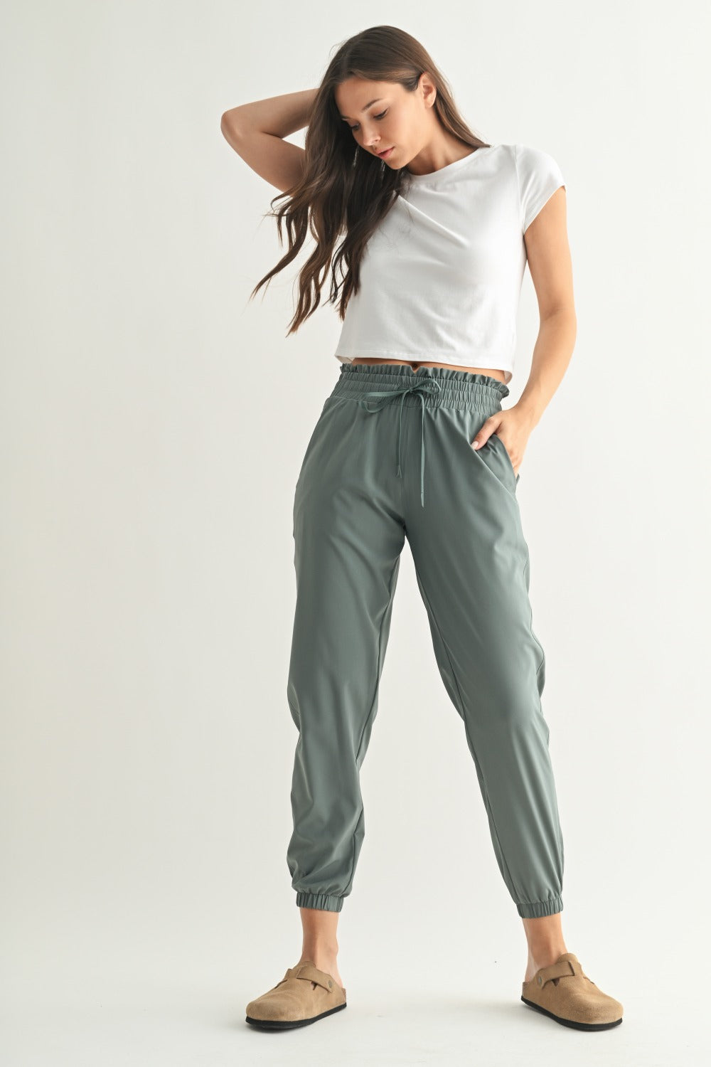 Mono B CUFFED ESSENTIAL HIGHWAIST JOGGERS