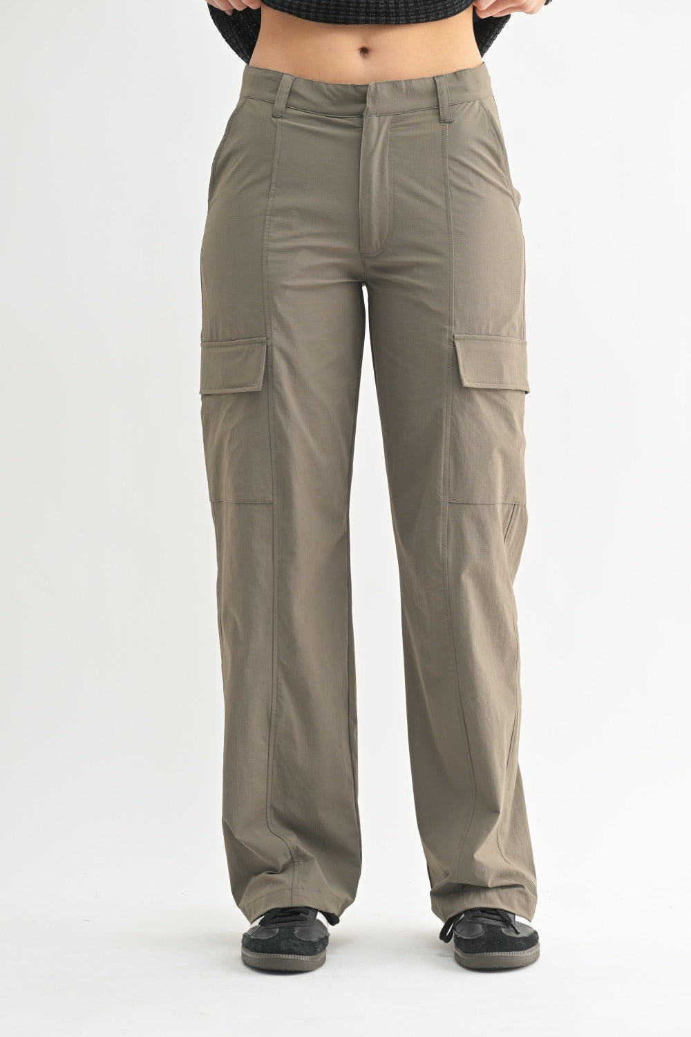 Mono B MID-RISE WIDE LEG CARGO PANTS