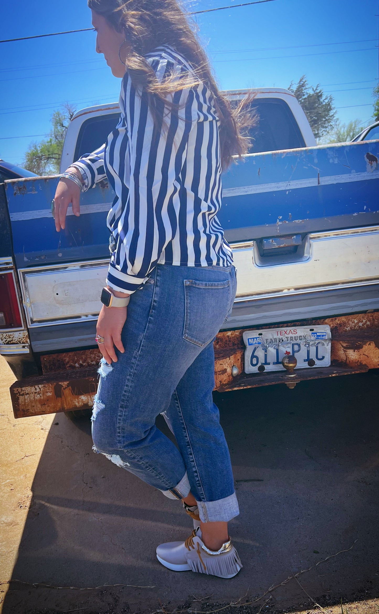 KanCan NINA MID RISE SLIM BOYFRIEND JEANS