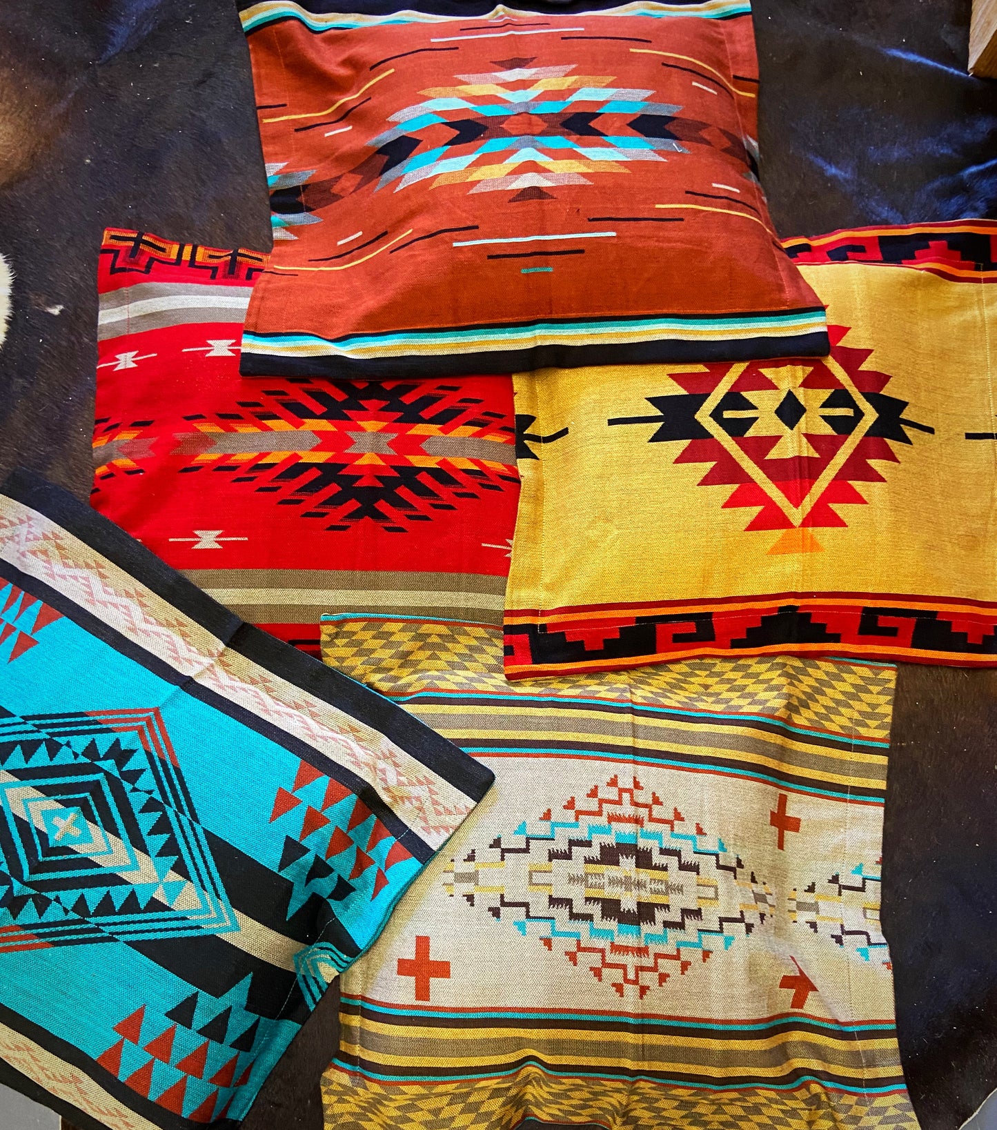 Aztec pillow shams