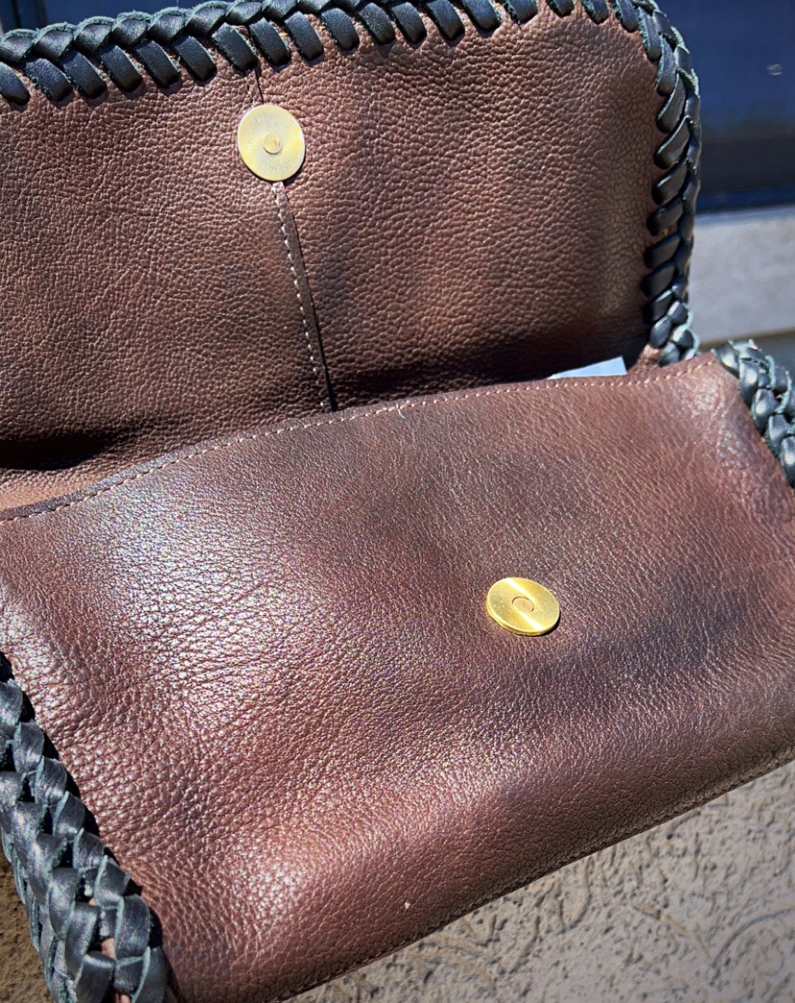 American Darling Turquoises Genuine Leather Purse Clutch Messenger Crossbody