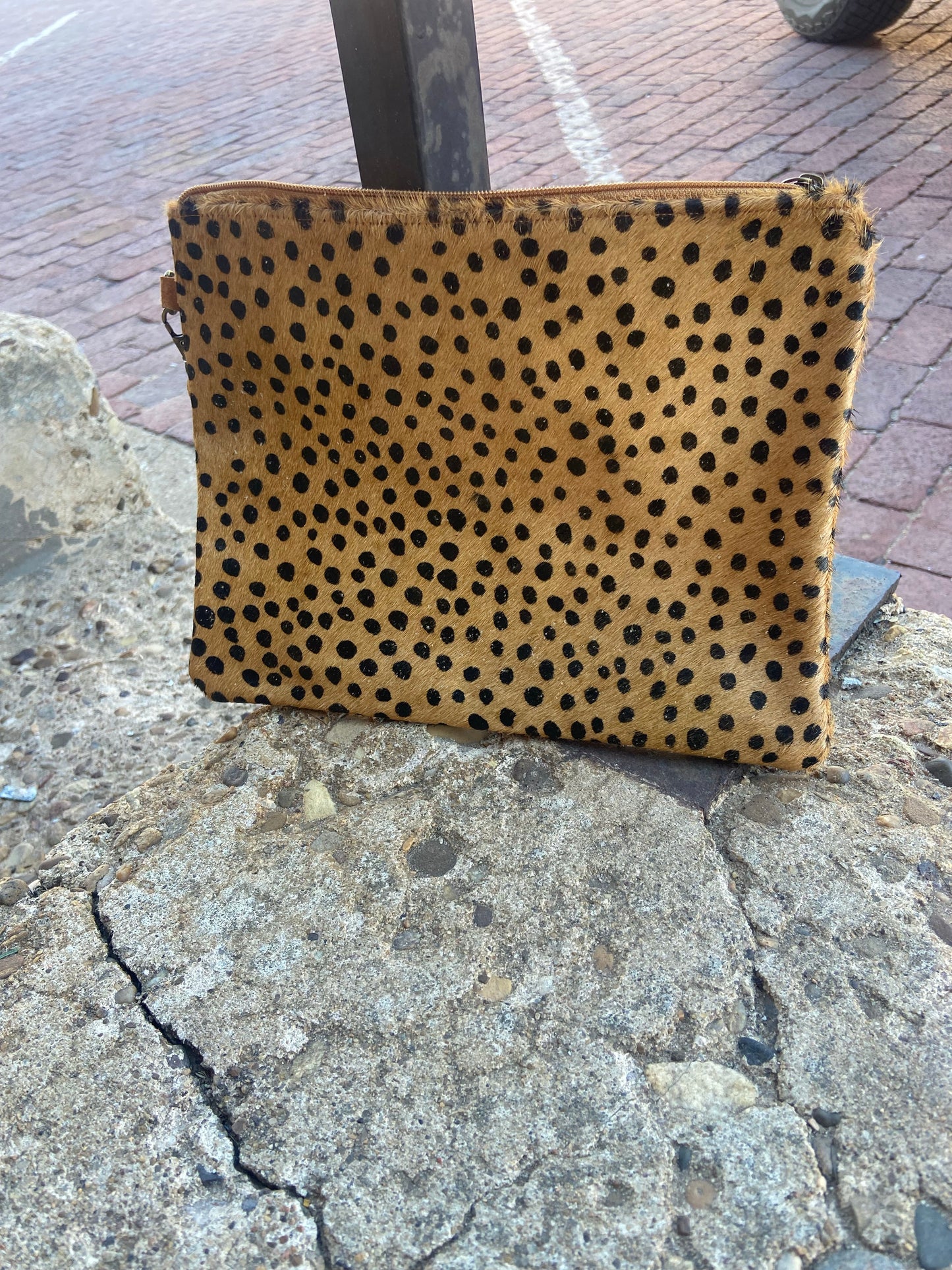 Cowhide Accessories Pouch