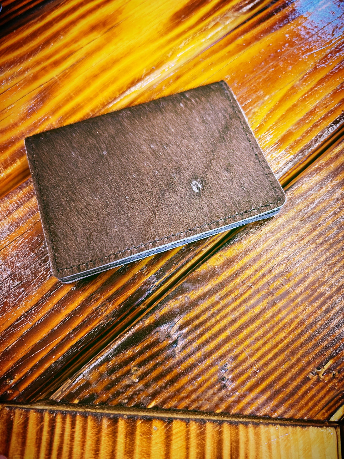 Snap wallets cowhide, leather