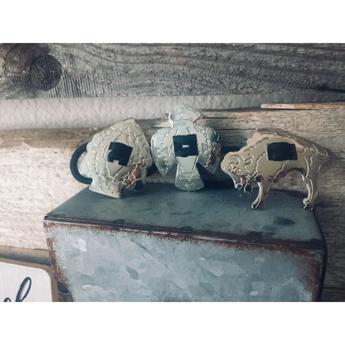 Silver Concho Hair Tie