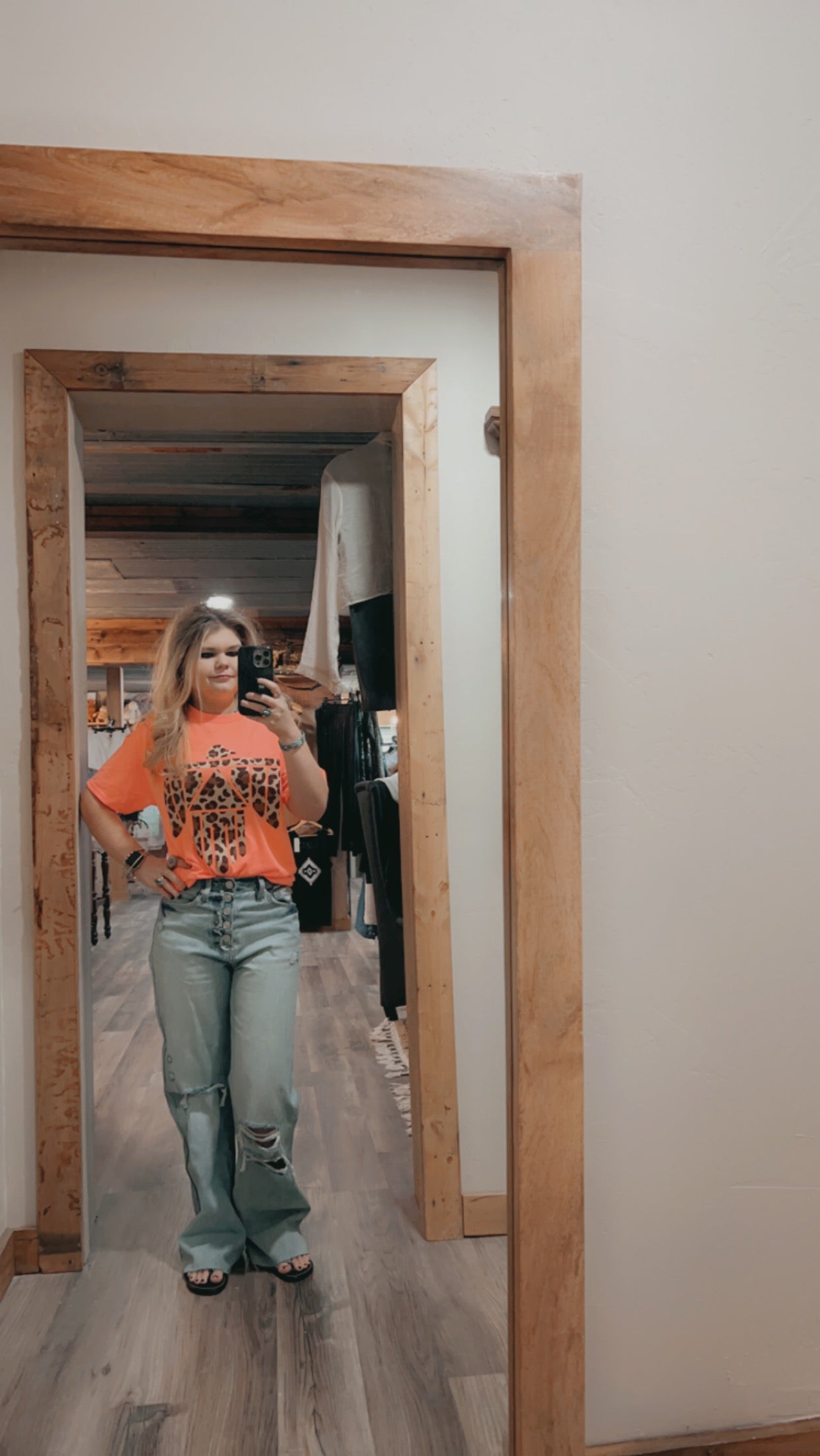 KanCan Afton 90s High Rise Five Button Fly Flare