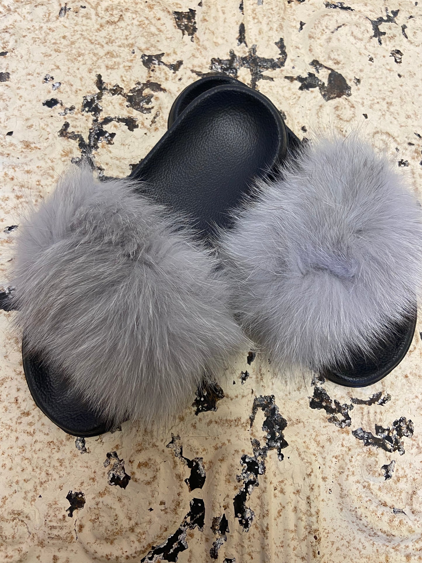 Rabbit Fur Slides Slipoers