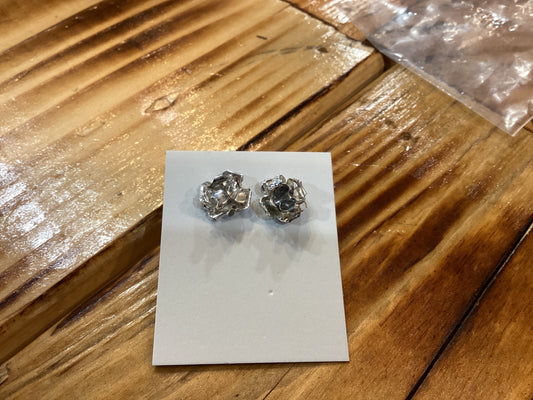 Sterling Silver Flower Studs