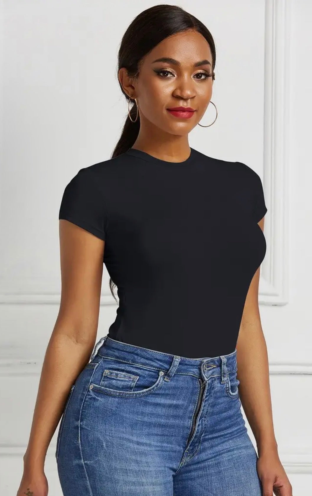 SOLID Colors Round Neck
Short Sleeve Bodysuit
