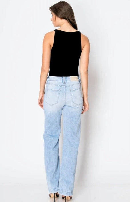 Artemis Vintage Tummy Control High Rise Relaxed Straight Leg Jeans