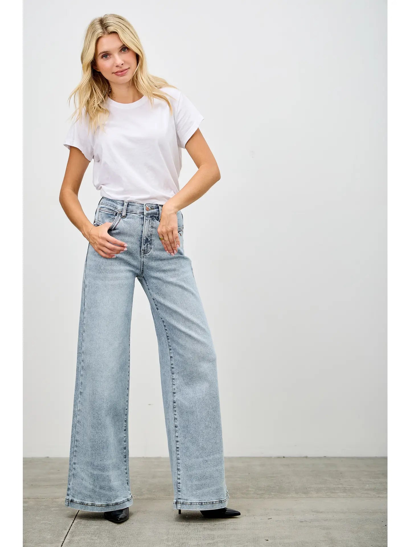 Saige High Rise Wide Leg