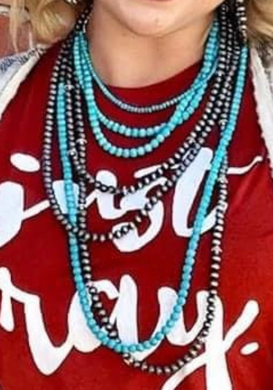 TEXAS TRUE TRENDS TEXAS TRUE TRENDS Spearman Turquoise Necklace