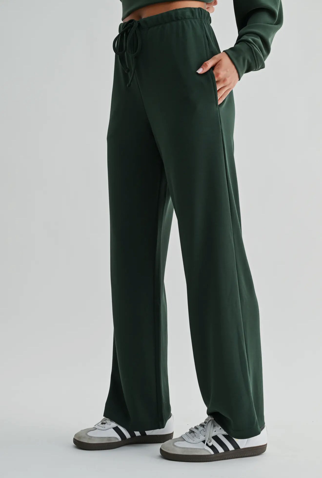 Laguna Deep Forest Wide-Leg Pants