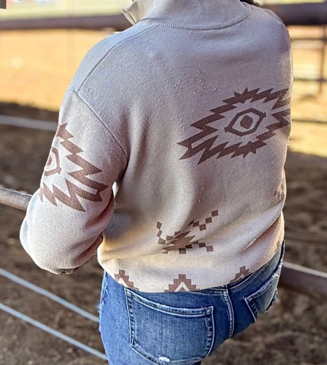 Calhoun Aztec 3/4 Zip Pullover multiple color choices