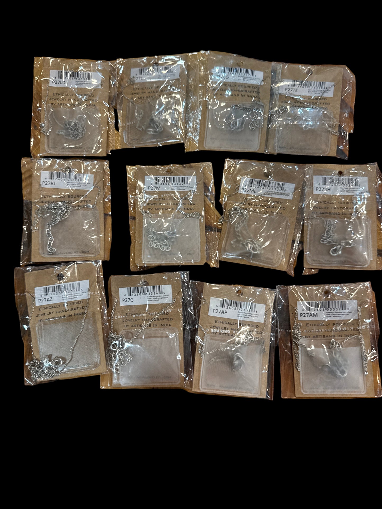 Kasha Semiprecious Drop Pendant Small Stone Necklace Mutiple Stones Available