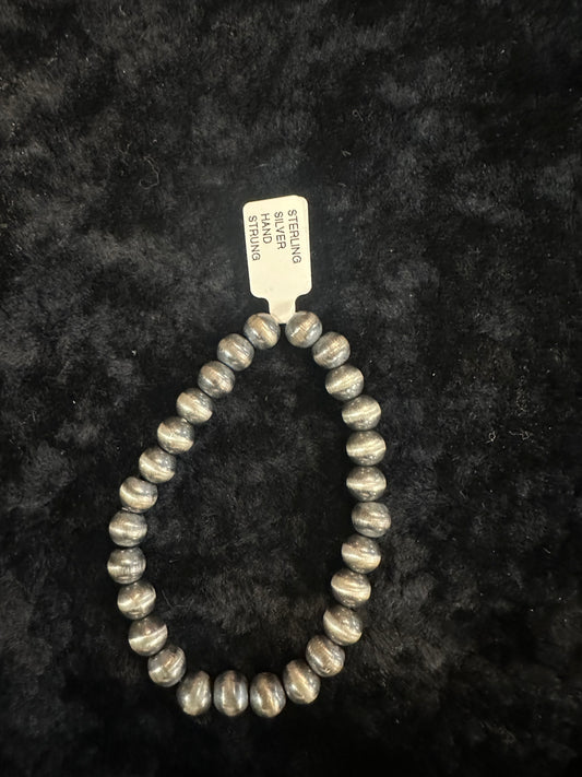 Sterling Silver Stretchy Strerling Bead 7mm