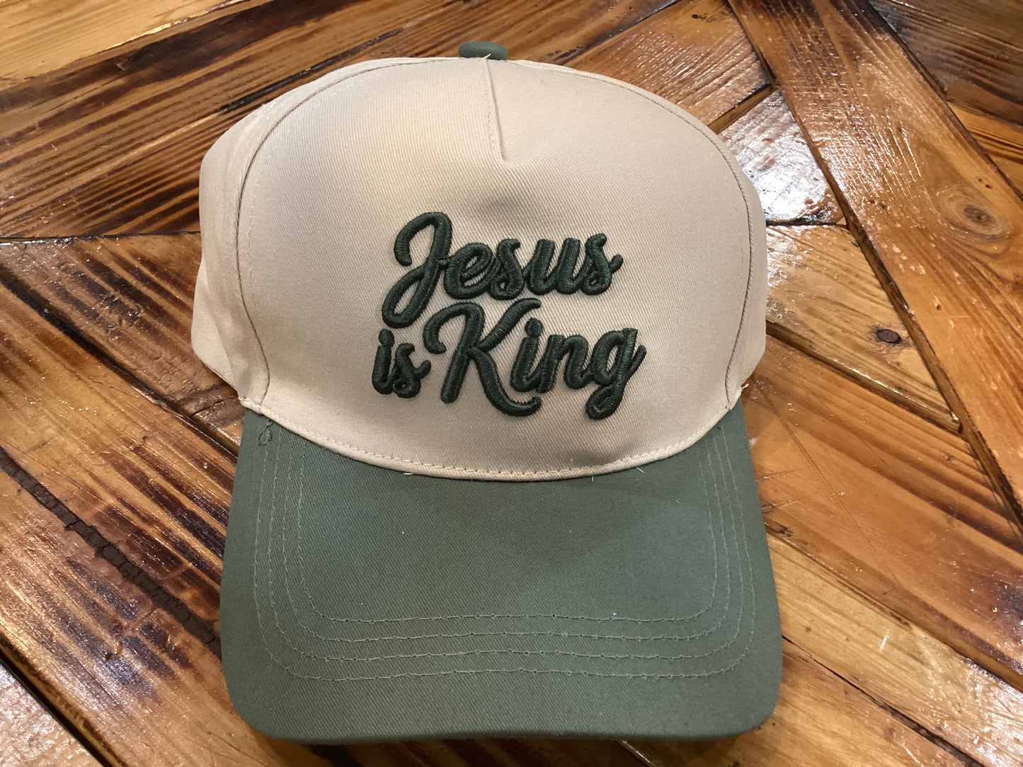 Raised Embroidered Two-Tone Baseball Cap