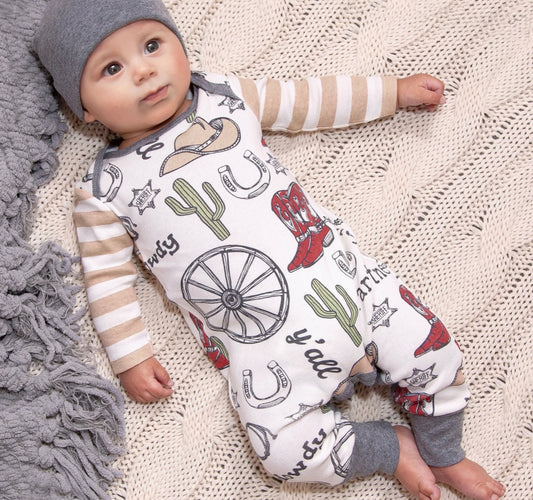 Tesa Babe Howdy Partner Cotton Romper