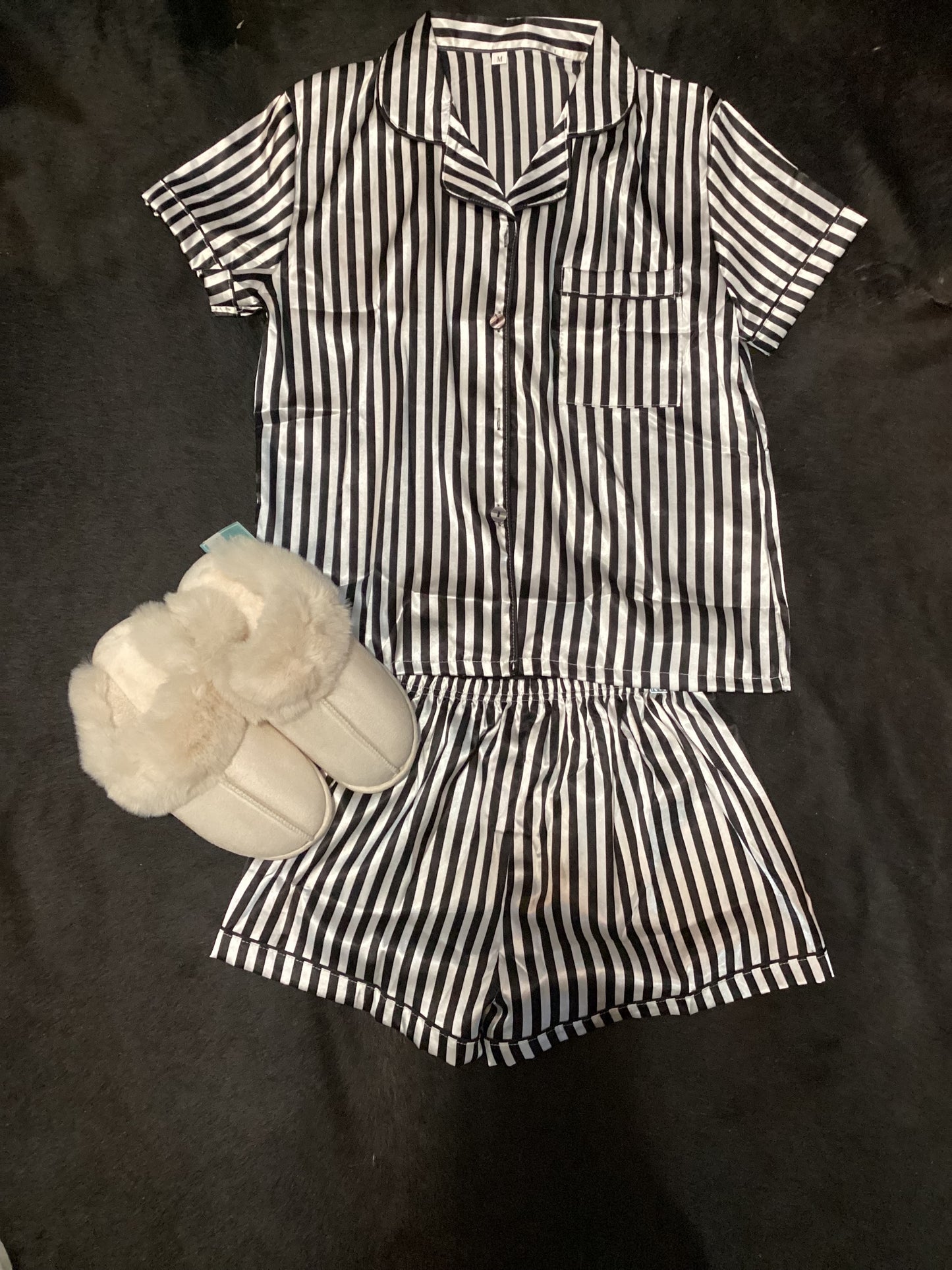 Striped Silk Pajama Set