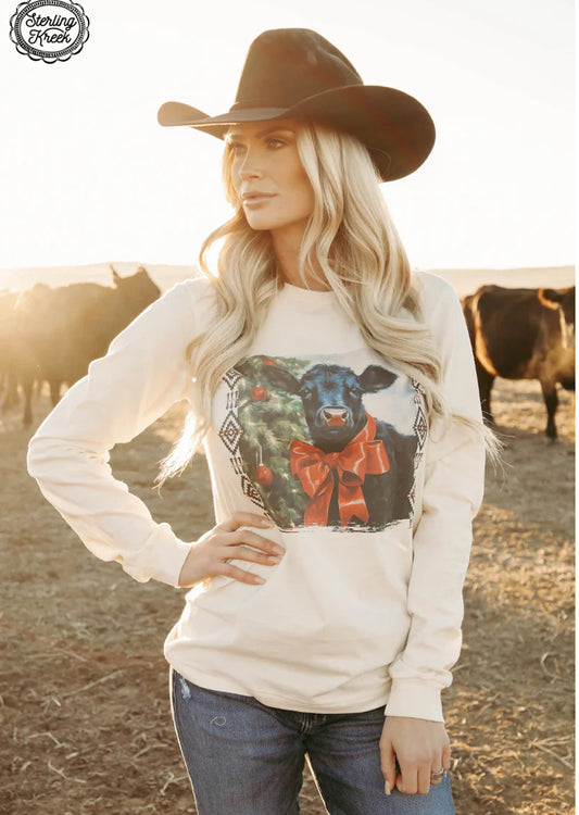 Farmhouse Christmas Long Sleeve Tee