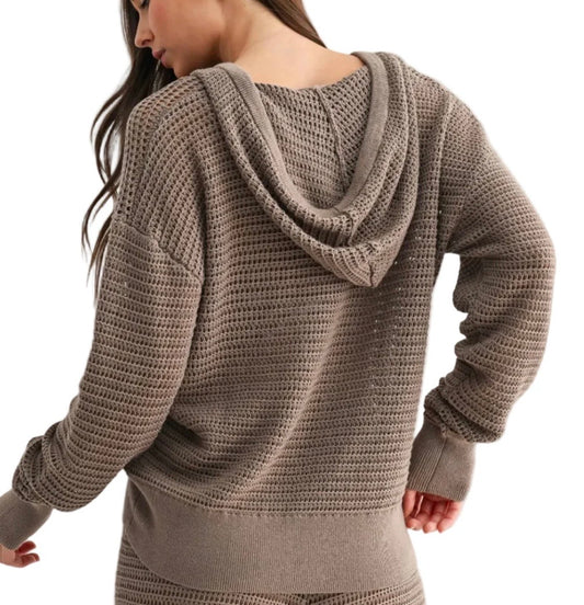 Mono B Breezy Crochet Hoodie