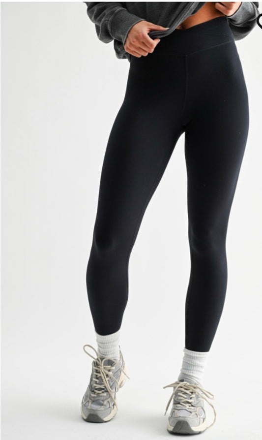 VENICE CROSSOVER WAIST LEGGINGS